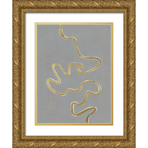 Oxbow IV Gold Ornate Wood Framed Art Print with Double Matting by Willett, Michael