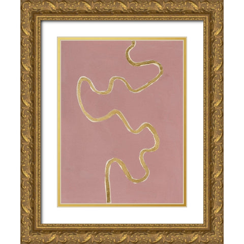 Oxbow VII Gold Ornate Wood Framed Art Print with Double Matting by Willett, Michael
