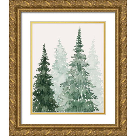 Winter Washed Coppice II Gold Ornate Wood Framed Art Print with Double Matting by Popp, Grace