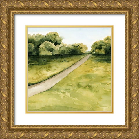 Golden Walk I Gold Ornate Wood Framed Art Print with Double Matting by Popp, Grace