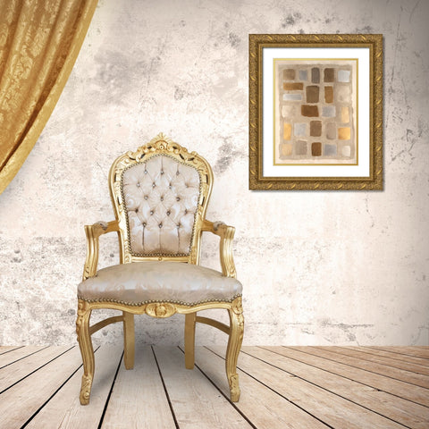 Sand Shaped I Gold Ornate Wood Framed Art Print with Double Matting by Willett, Michael