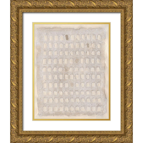 Pearl Punch Card I Gold Ornate Wood Framed Art Print with Double Matting by Willett, Michael