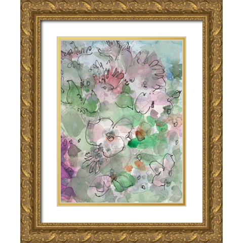 Dainty Details I Gold Ornate Wood Framed Art Print with Double Matting by Dixon, Samuel