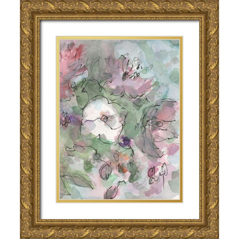 Dainty Details II Gold Ornate Wood Framed Art Print with Double Matting by Dixon, Samuel