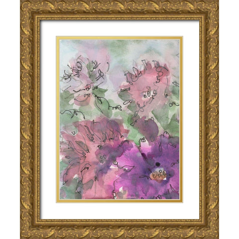 Dainty Details III Gold Ornate Wood Framed Art Print with Double Matting by Dixon, Samuel