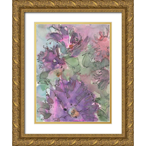 Dainty Details IV Gold Ornate Wood Framed Art Print with Double Matting by Dixon, Samuel