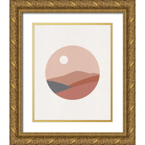 Deconstructed Desert I Gold Ornate Wood Framed Art Print with Double Matting by Green, Jacob