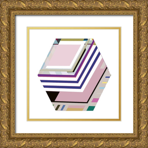 LTower 6B 6 Gold Ornate Wood Framed Art Print with Double Matting by Cartissi