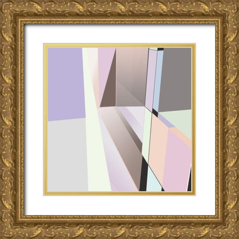 LTower23 4 Pastel Gold Ornate Wood Framed Art Print with Double Matting by Cartissi