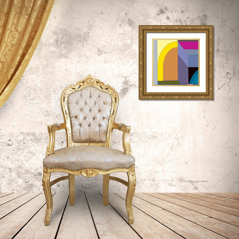 LTower9a I Gold Ornate Wood Framed Art Print with Double Matting by Cartissi