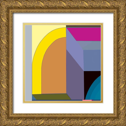 LTower9a I Gold Ornate Wood Framed Art Print with Double Matting by Cartissi