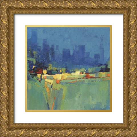 Suburban View I Gold Ornate Wood Framed Art Print with Double Matting by OToole, Tim