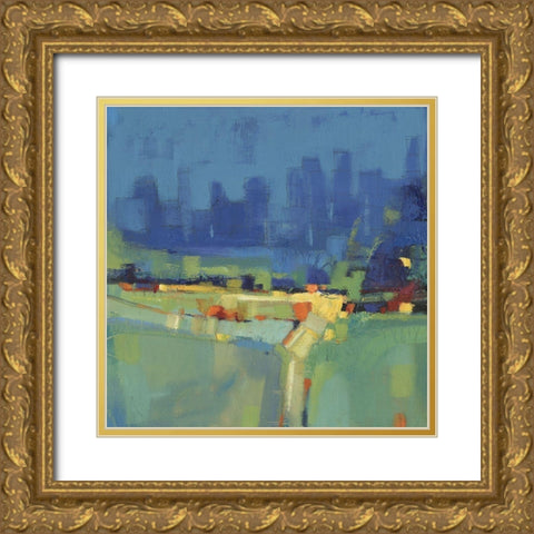 Suburban View II Gold Ornate Wood Framed Art Print with Double Matting by OToole, Tim