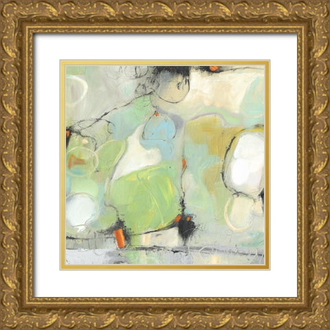 Cascade Abstract II Gold Ornate Wood Framed Art Print with Double Matting by OToole, Tim