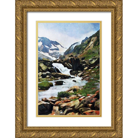 Susten Pass Worth Taking II Gold Ornate Wood Framed Art Print with Double Matting by Aldridge, Ashley