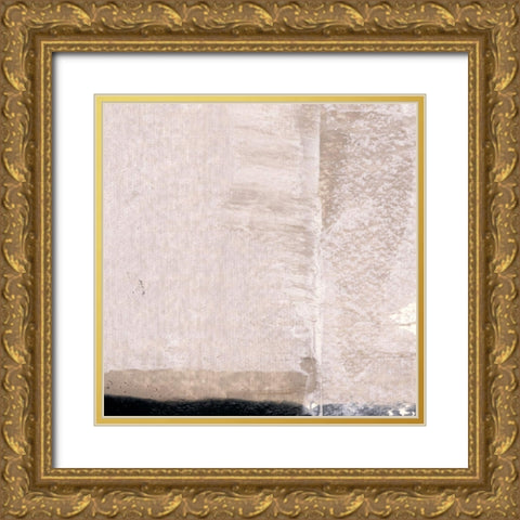 Mozaic III Gold Ornate Wood Framed Art Print with Double Matting by Aryai, Sia