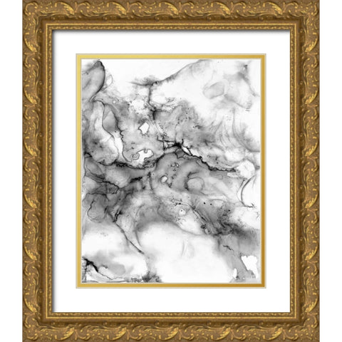 Neutral Marble Gold Ornate Wood Framed Art Print with Double Matting by Curinga, Kim