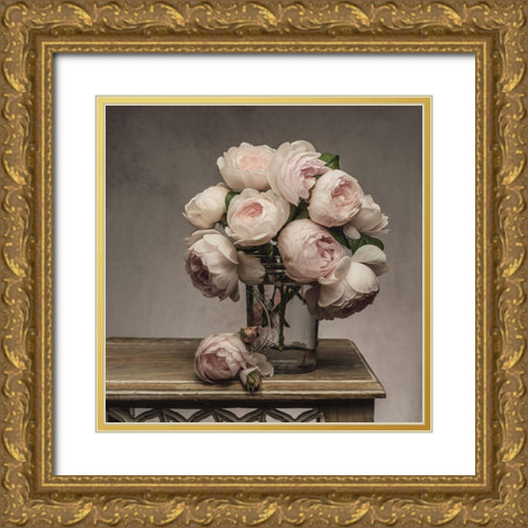 Simply Smitten Gold Ornate Wood Framed Art Print with Double Matting by McLean, Leah