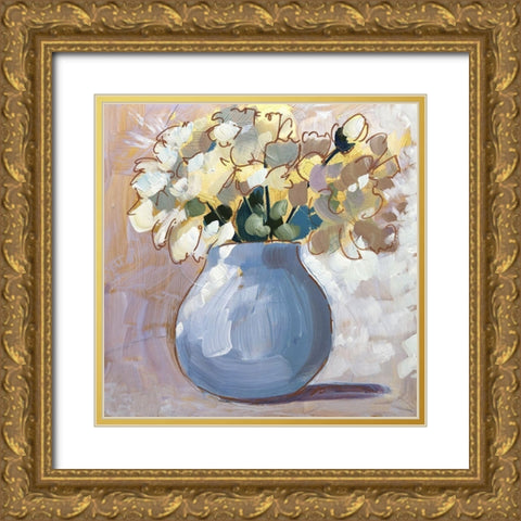 Be Here Now Gold Ornate Wood Framed Art Print with Double Matting by Riger, Sue