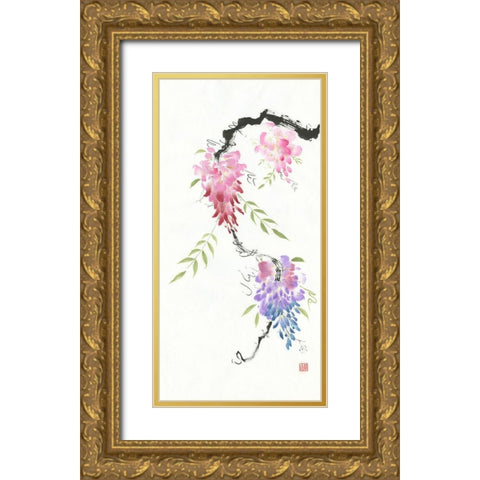 Dreaming in Color Gold Ornate Wood Framed Art Print with Double Matting by Rae, Nan