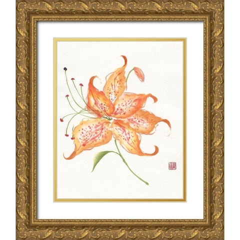 The Dawn Begins Gold Ornate Wood Framed Art Print with Double Matting by Rae, Nan