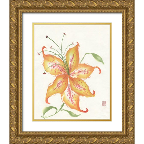Glory Gold Ornate Wood Framed Art Print with Double Matting by Rae, Nan