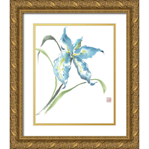 My Happiness Gold Ornate Wood Framed Art Print with Double Matting by Rae, Nan