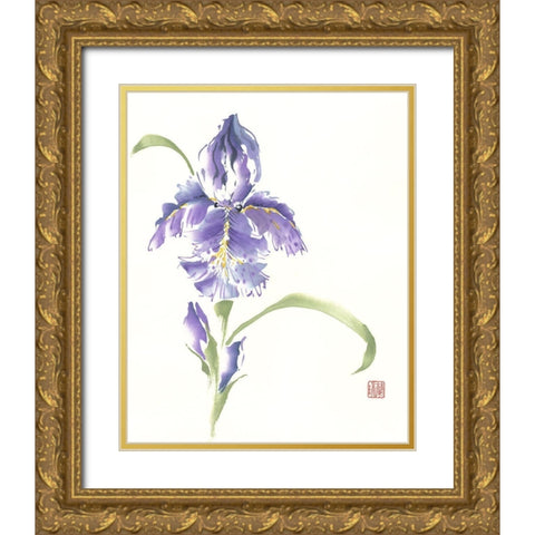 Reigning Prince Gold Ornate Wood Framed Art Print with Double Matting by Rae, Nan