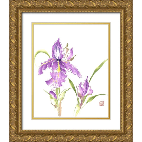 Circle of Life Gold Ornate Wood Framed Art Print with Double Matting by Rae, Nan