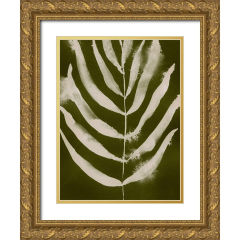 Organic Bloom I Gold Ornate Wood Framed Art Print with Double Matting by Barnes, Victoria