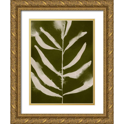 Organic Bloom II Gold Ornate Wood Framed Art Print with Double Matting by Barnes, Victoria