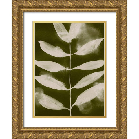 Organic Bloom V Gold Ornate Wood Framed Art Print with Double Matting by Barnes, Victoria