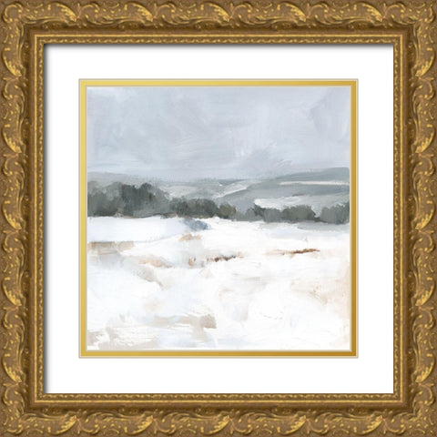 Silver Winter II Gold Ornate Wood Framed Art Print with Double Matting by Barnes, Victoria