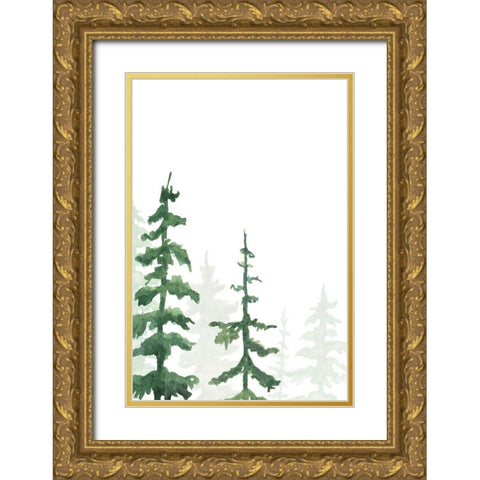 Rustic Simplicity I Gold Ornate Wood Framed Art Print with Double Matting by Chandler, Sharon