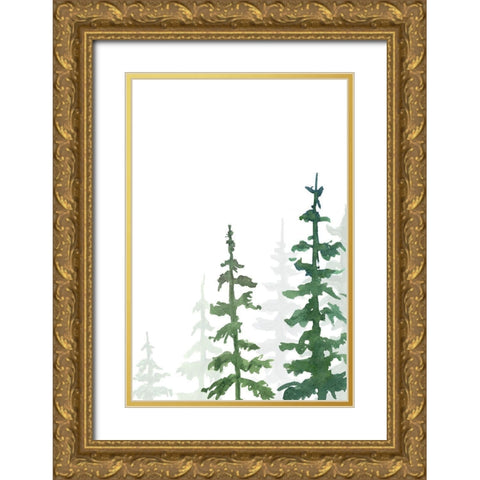 Rustic Simplicity II Gold Ornate Wood Framed Art Print with Double Matting by Chandler, Sharon