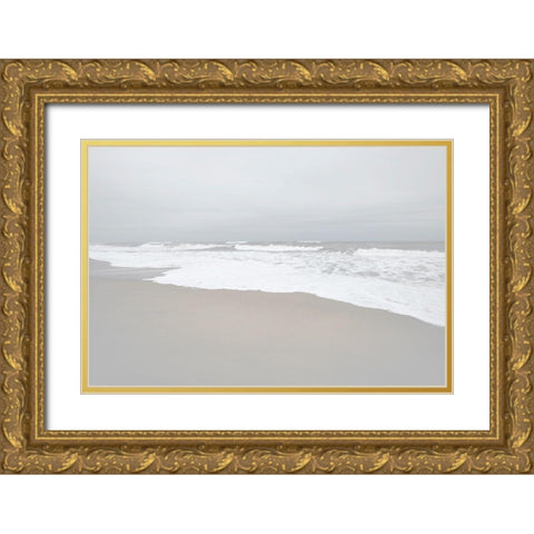 November Beach I Gold Ornate Wood Framed Art Print with Double Matting by Chandler, Sharon