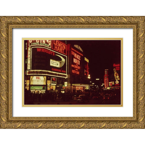 London Pavillion 1962 II Gold Ornate Wood Framed Art Print with Double Matting by Longley, Carolyn