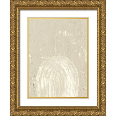 Sandy Arcs I Gold Ornate Wood Framed Art Print with Double Matting by Wang, Melissa