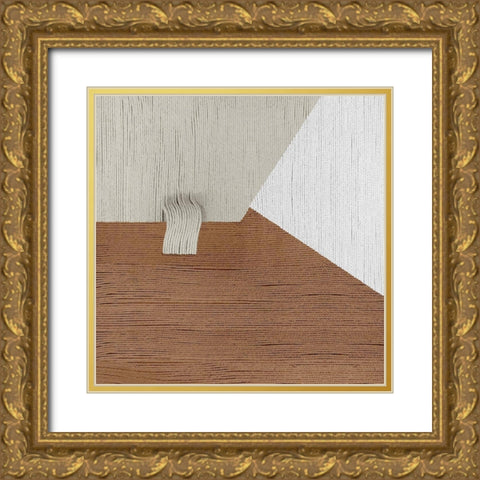 Knitting Pattern III Gold Ornate Wood Framed Art Print with Double Matting by Wang, Melissa