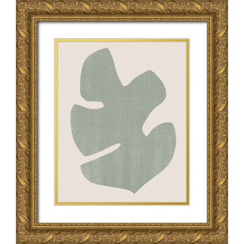 Palm Morph I Gold Ornate Wood Framed Art Print with Double Matting by Vess, June Erica
