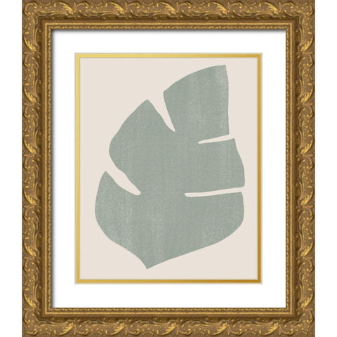 Palm Morph IV Gold Ornate Wood Framed Art Print with Double Matting by Vess, June Erica