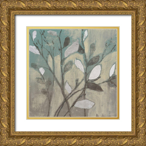 Silver And Spa I Gold Ornate Wood Framed Art Print with Double Matting by Goldberger, Jennifer