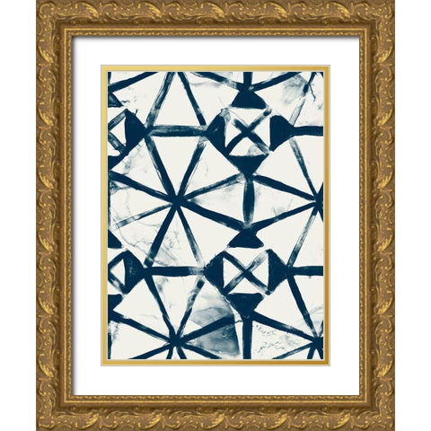 Monochrome Signals VIII Gold Ornate Wood Framed Art Print with Double Matting by Vess, June Erica
