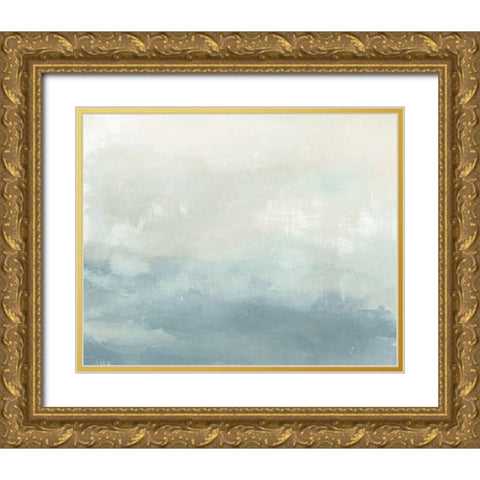 Tone Scape VI Gold Ornate Wood Framed Art Print with Double Matting by Vess, June Erica