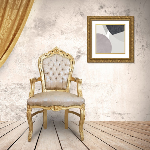 Curves and Straights II Gold Ornate Wood Framed Art Print with Double Matting by Green, Jacob