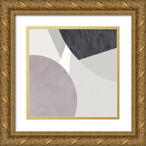 Curves and Straights II Gold Ornate Wood Framed Art Print with Double Matting by Green, Jacob