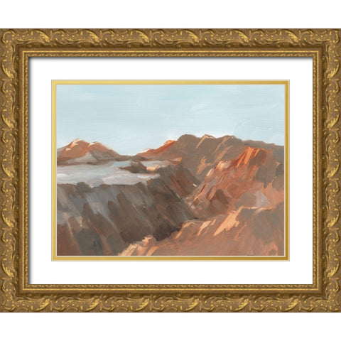 Western Plateau II Gold Ornate Wood Framed Art Print with Double Matting by Harper, Ethan