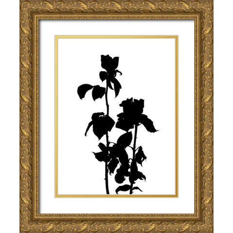 Pressed Memory IV Gold Ornate Wood Framed Art Print with Double Matting by Green, Jacob