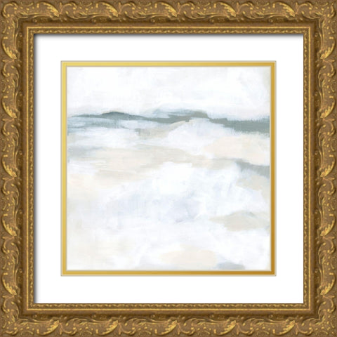 Winter Steppes II Gold Ornate Wood Framed Art Print with Double Matting by Vess, June Erica