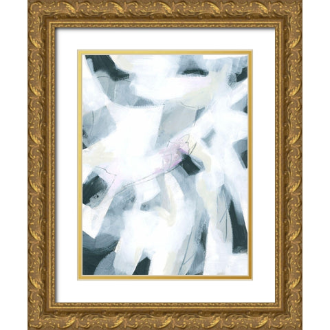 Marble Strike II Gold Ornate Wood Framed Art Print with Double Matting by Vess, June Erica